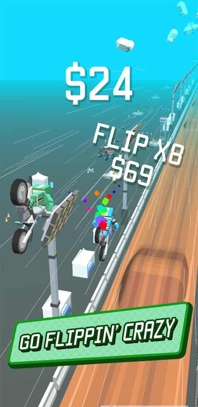 超级3D公路摩托特技 截图1
